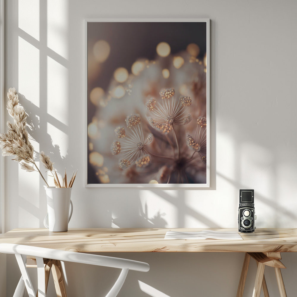 Sparkling Flowers Poster