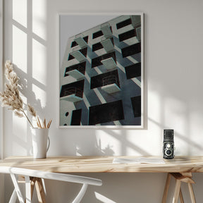 Bauhaus Dessau architecture in vintage magazine style VI Poster