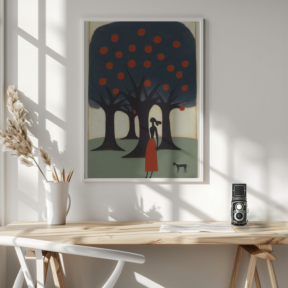 The Woman And The Apple Tree Poster