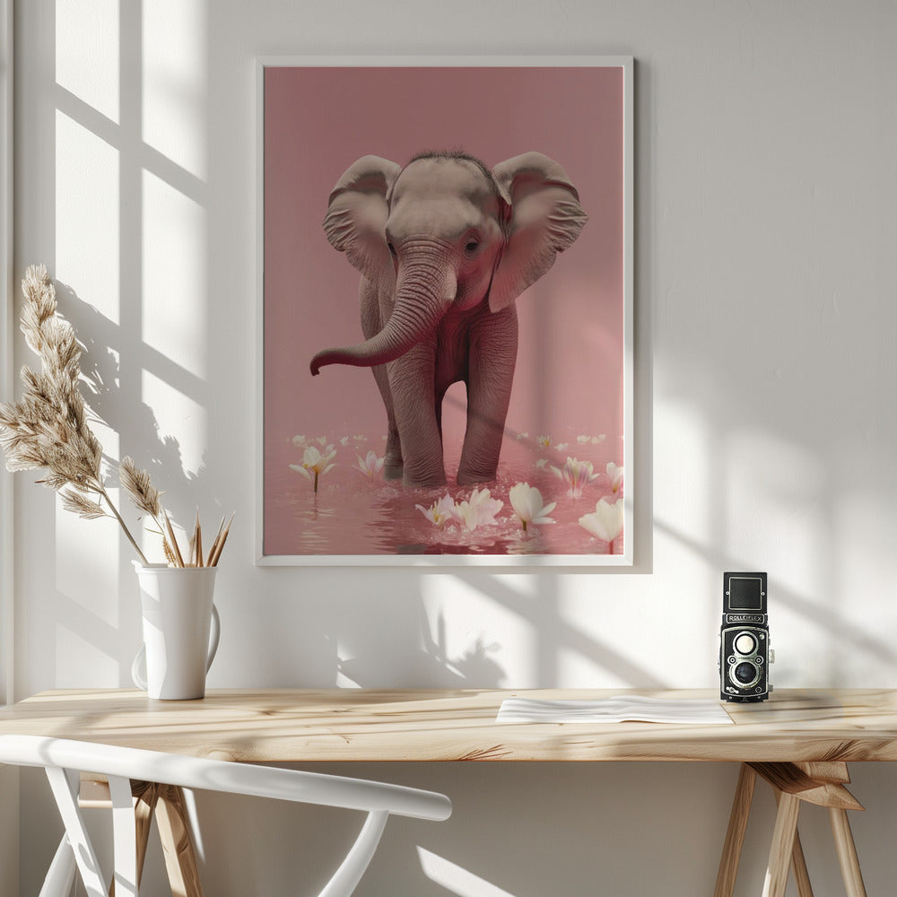 Young Elephant Poster