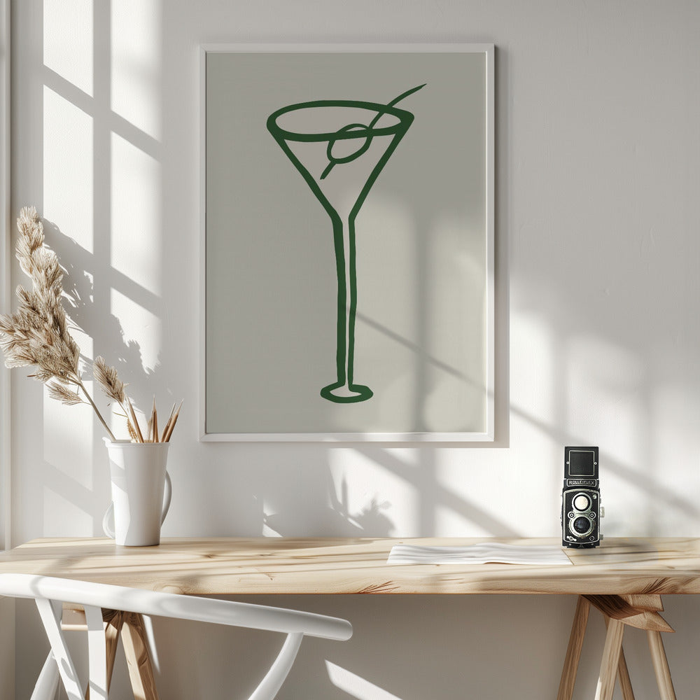 Cocktail Green Poster