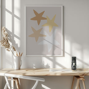 Stars Yellow Poster