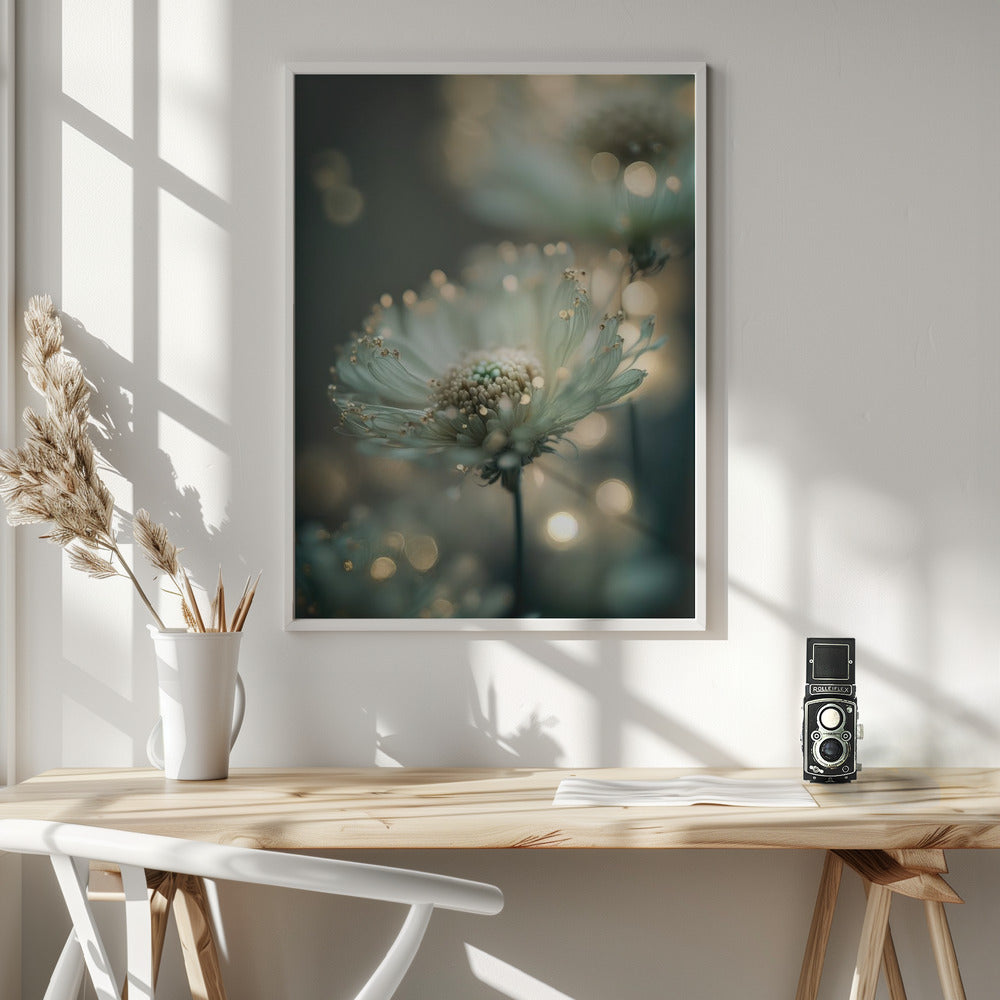 Mint Flower Poster