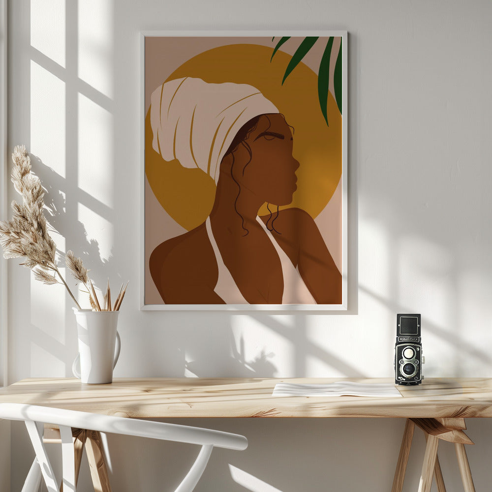 Headwrap Girl Poster