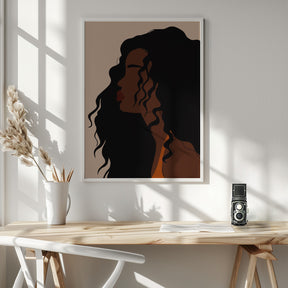 Hair Flowing Poster