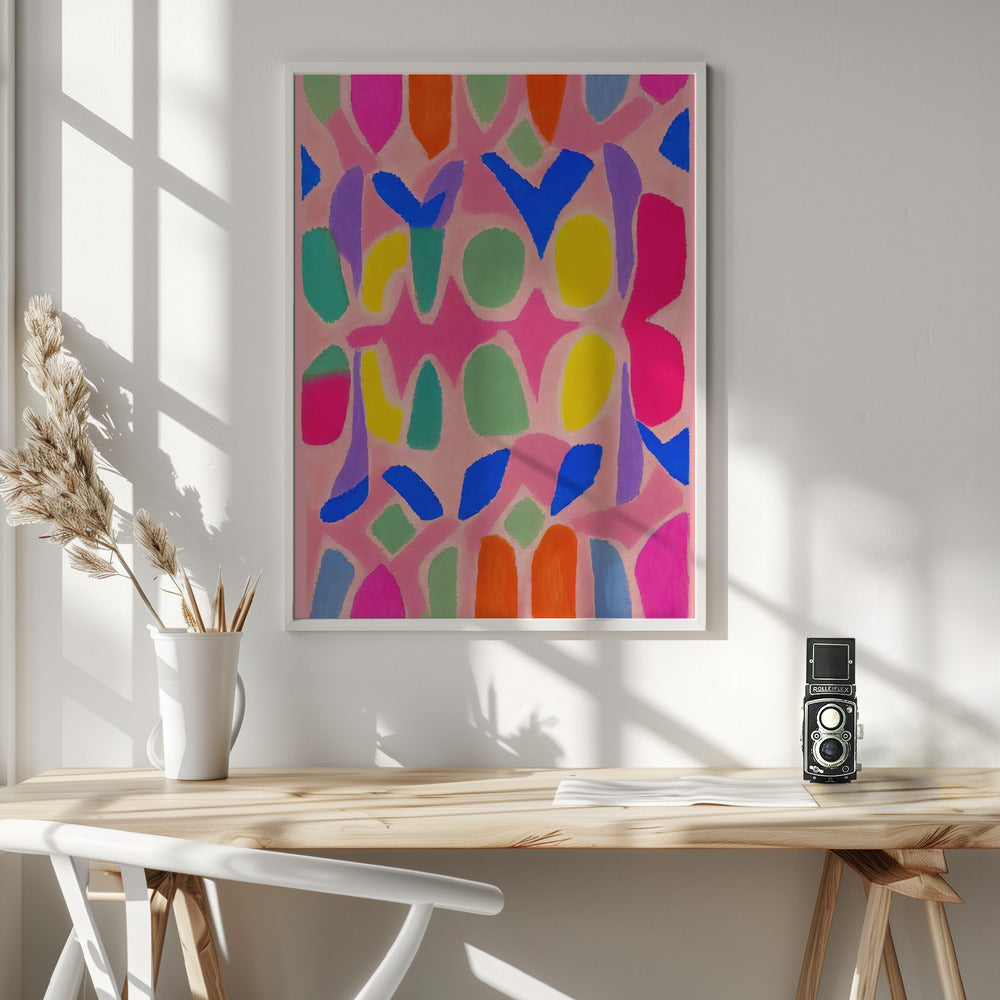 Pastel Neon  Pattern Poster