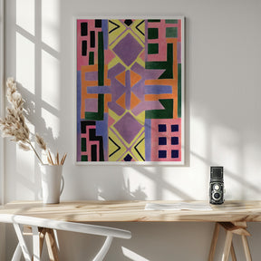 Peru Rug Pattern Poster