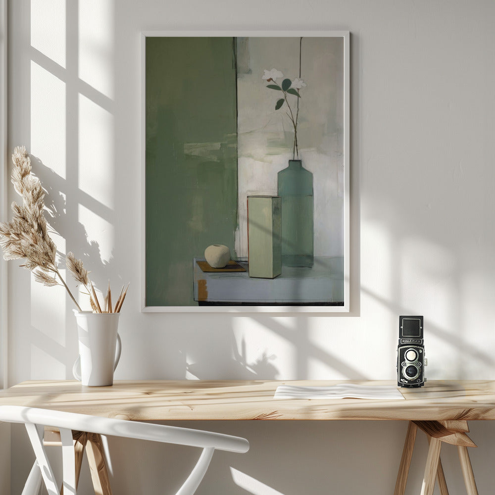 Green Still Life Poster