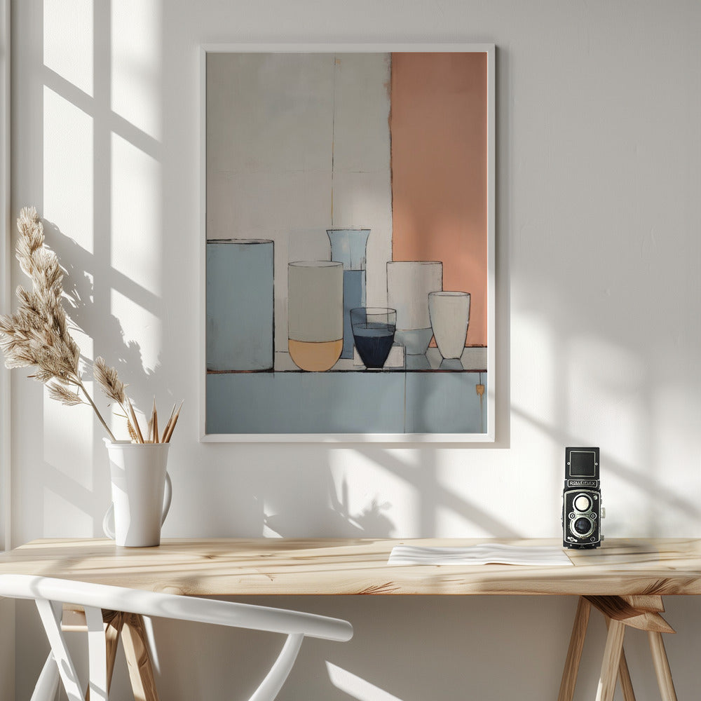 Pastel Still Life Poster