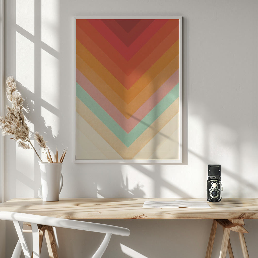 Rainbow Chevrons Poster