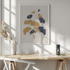 Golden Ginko Poster