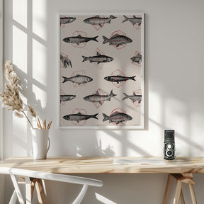 Fishes In Geometrics Nº4 Poster