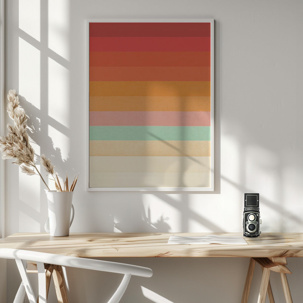 Rainbow Chevrons Poster