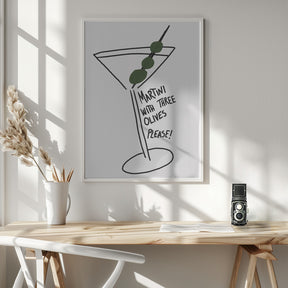 Martini Three Olives Poster