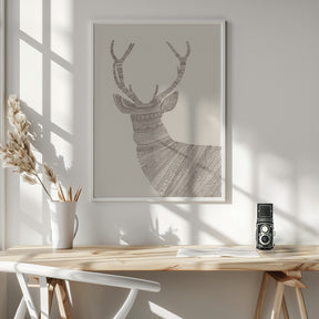 Stag Beige Poster