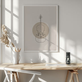 Cello Geo Poster