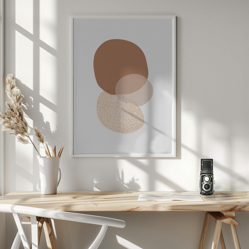 Abstract Circle Painting Poster