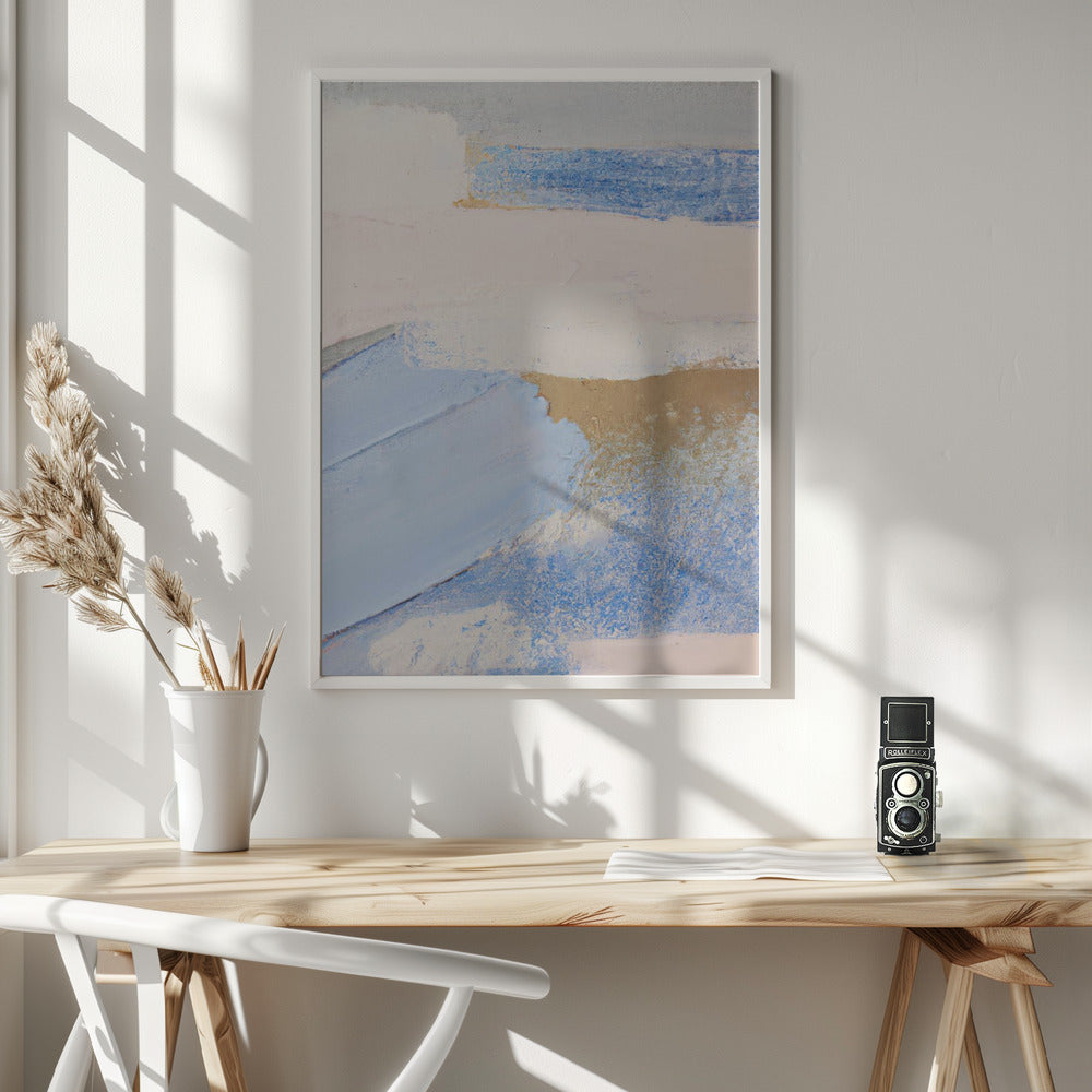 Brush Strokes Abstract Painting Poster