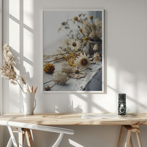 Dry Flowers Arrangement Poster