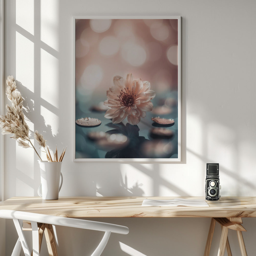 Coral Blossom Poster