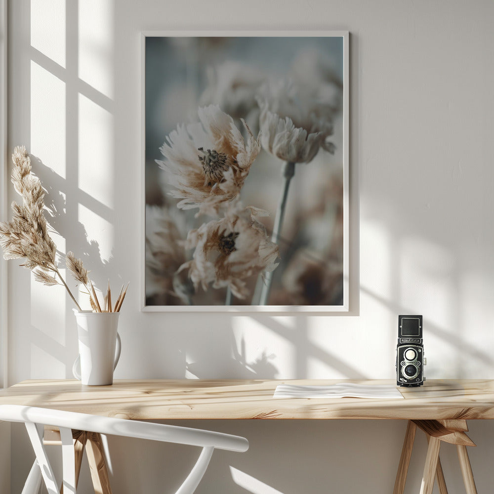 Dry Pastel Flowers No 3 Poster