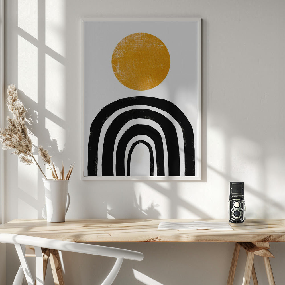 Arch Line Art Poster