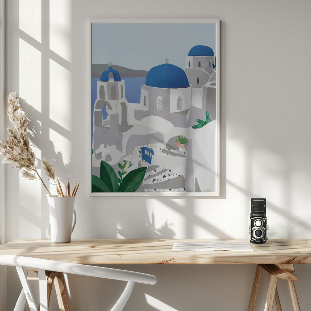 Santorini island Poster