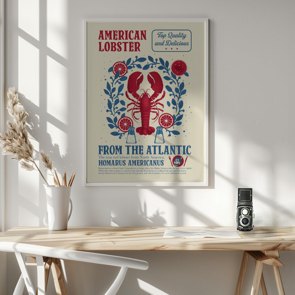 Lobster kitchen print Poster