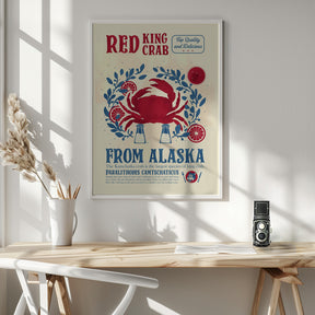 Crab kitchen print Poster