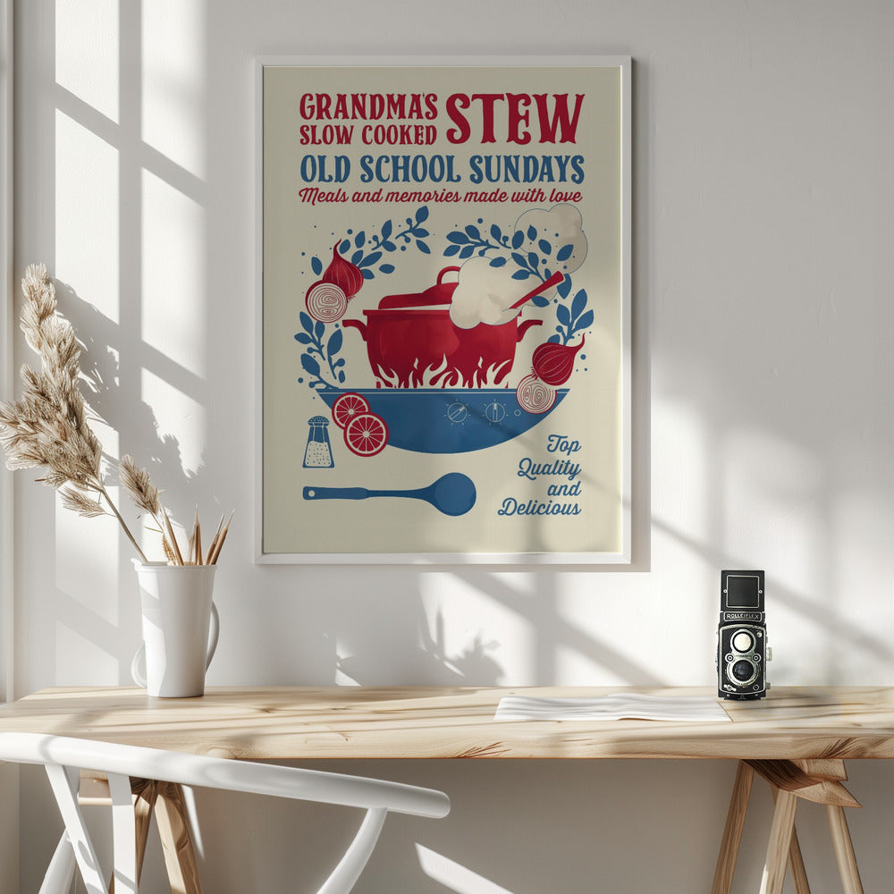 Grandmas Stew kitchen print Poster