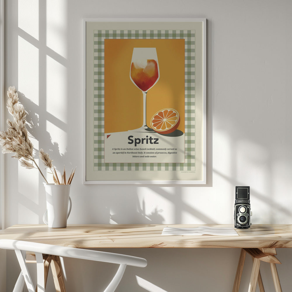 Spritz retro print Poster