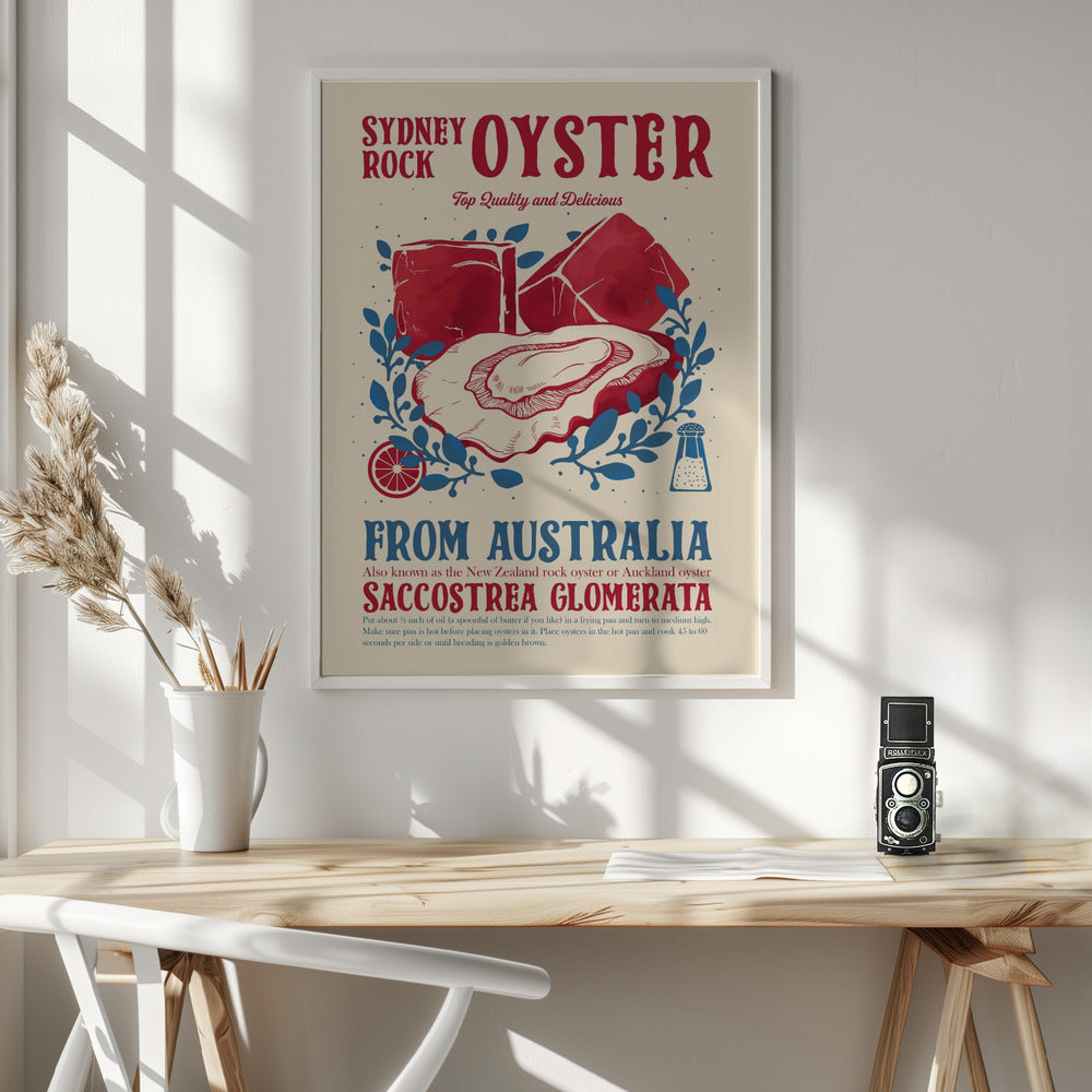 Oyster kitchen decor Poster