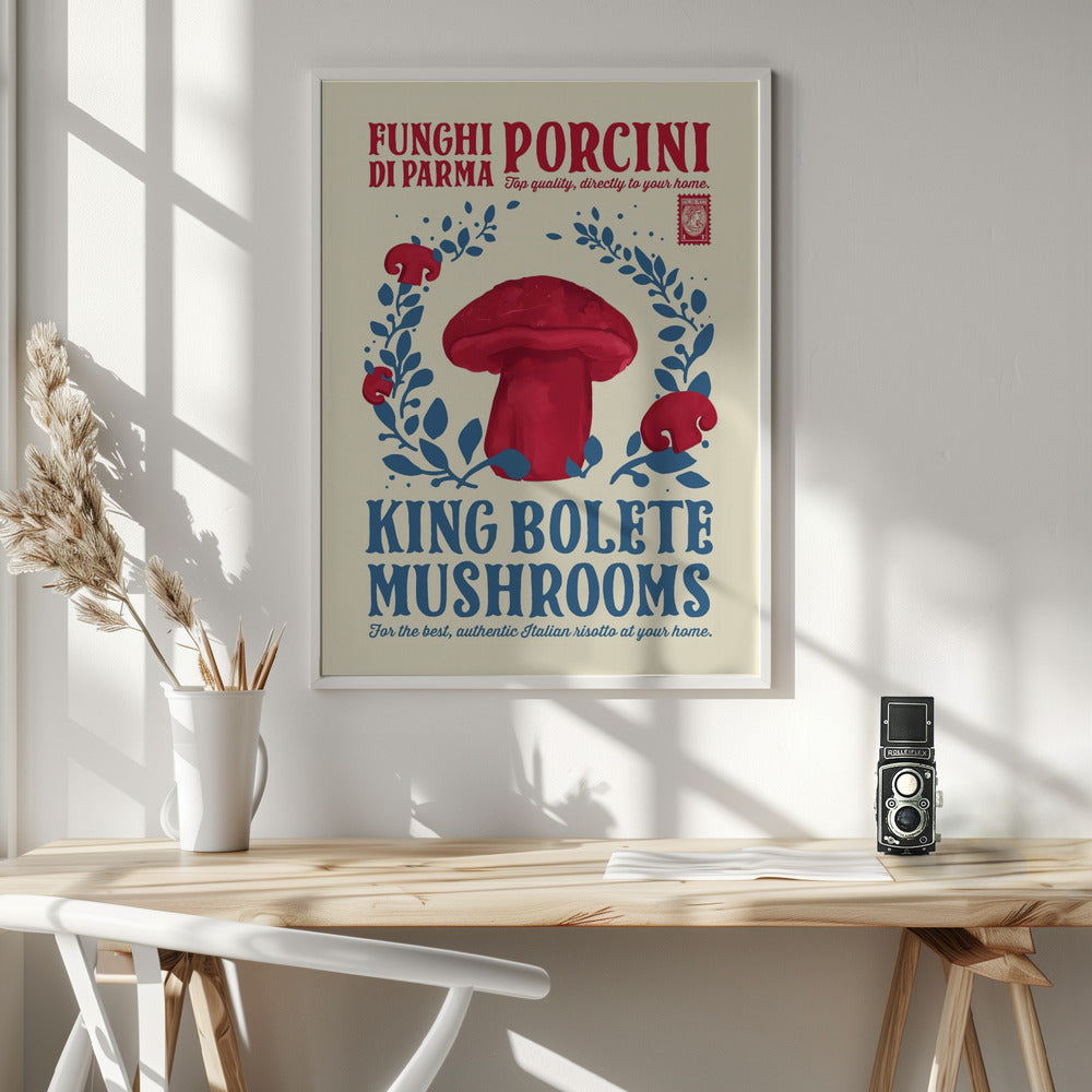 Porcini kitchen print Poster