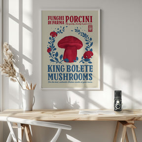 Porcini kitchen print Poster