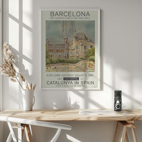 Barcelona print Poster