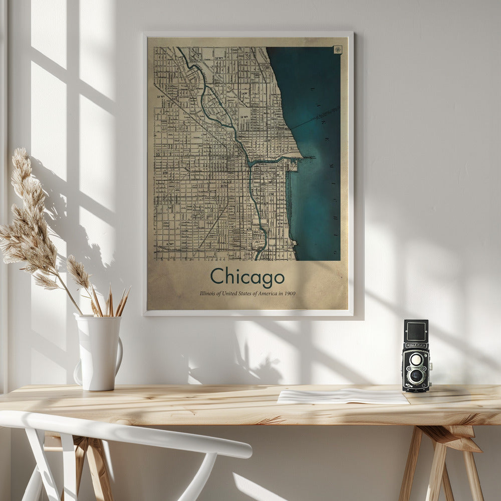 Chicago map Poster