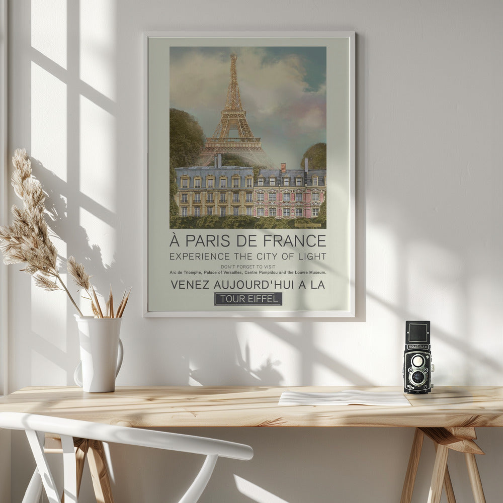 Paris retro print Poster