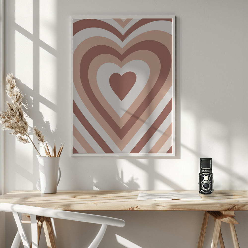 Hearts Radiate Poster