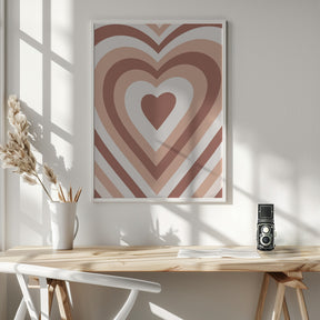 Hearts Radiate Poster