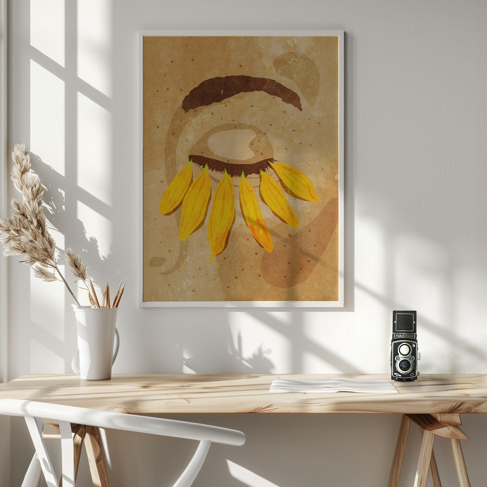 Flower power eye lashes Poster