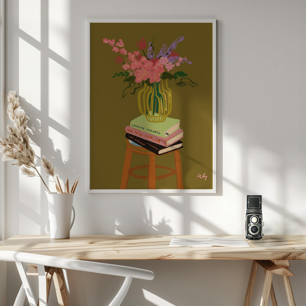 Floral Vase Poster