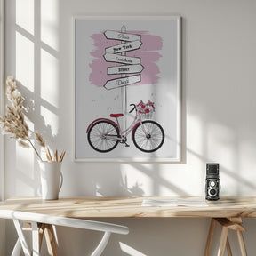 Bike Travels Poster