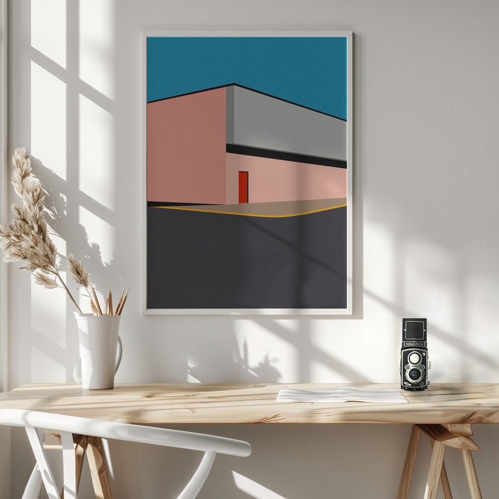 Warehouse Illustration Poster