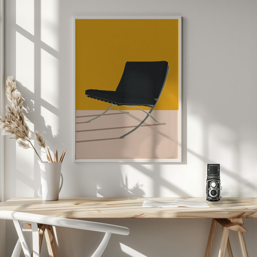 Barcelona Chair By Mies Van Der Rohe Poster