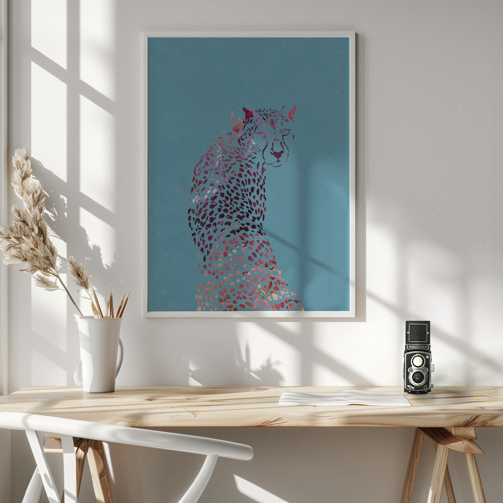 Abstract Cheetah Poster