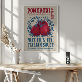 Pomodori Kitchen print Poster