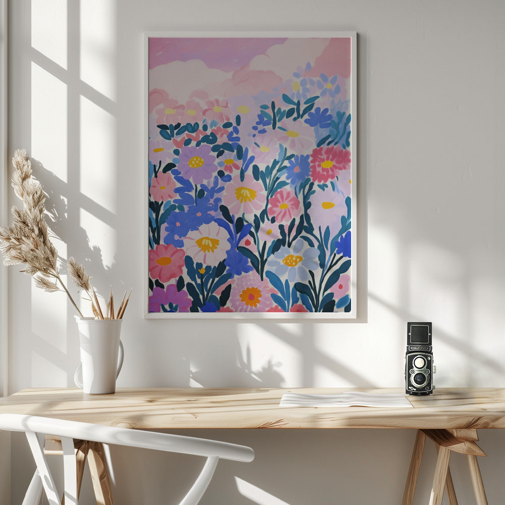 Wild Flower Field Poster