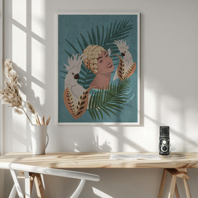 Parrot and Beauty Poster