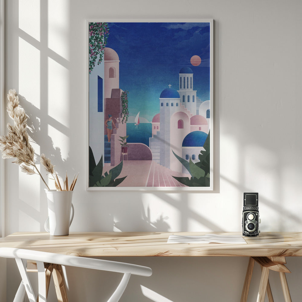 Santorini Poster