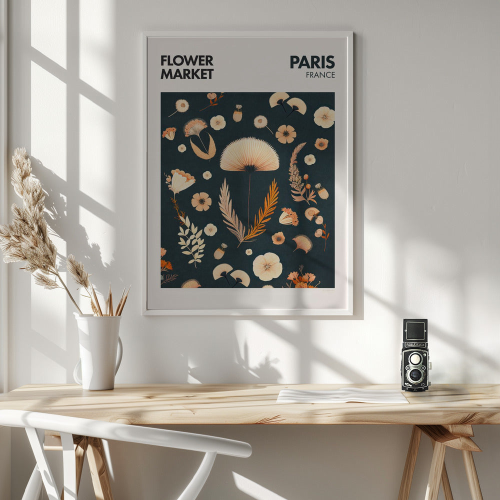 Flower Market - Paris Poster